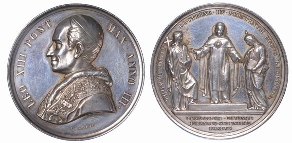 ROMA. LEONE XIII, 1878-1903. Medaglia A. III.  - Asta Numismatica Light - Associazione Nazionale - Case d'Asta italiane