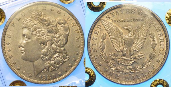 USA. REPUBLIC. Morgan Dollar 1880. New Orleans.  - Asta Numismatica Light - Associazione Nazionale - Case d'Asta italiane