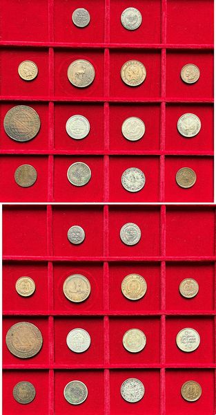 AMERICHE E ASIA. Lotto di quattordici monete.  - Asta Numismatica Light - Associazione Nazionale - Case d'Asta italiane