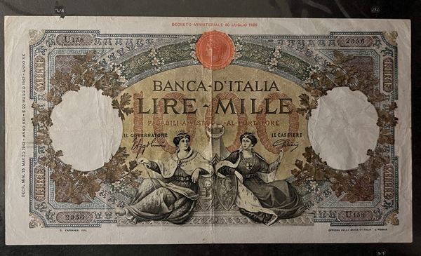 REGNO D’ITALIA. UMBERTO I E VITTORIO EMANUELE III DI SAVOIA. Lotto di 30 banconote.  - Asta Numismatica Light - Associazione Nazionale - Case d'Asta italiane