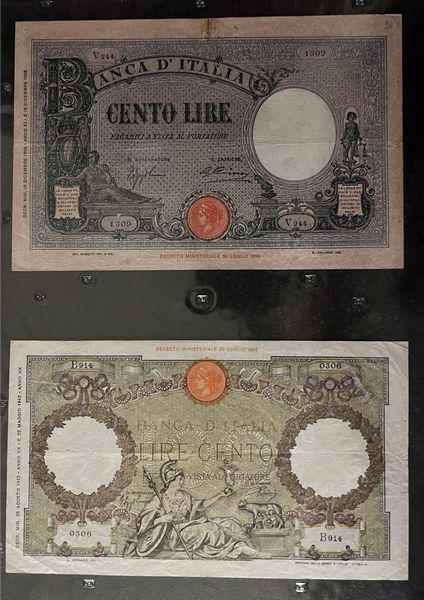 REGNO D’ITALIA. UMBERTO I E VITTORIO EMANUELE III DI SAVOIA. Lotto di 30 banconote.  - Asta Numismatica Light - Associazione Nazionale - Case d'Asta italiane