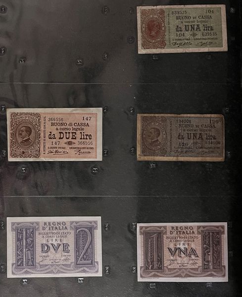 REGNO D’ITALIA. UMBERTO I E VITTORIO EMANUELE III DI SAVOIA. Lotto di 30 banconote.  - Asta Numismatica Light - Associazione Nazionale - Case d'Asta italiane