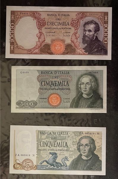 REPUBBLICA ITALIANA, DAL 1946. Lotto di 25 banconote.  - Asta Numismatica Light - Associazione Nazionale - Case d'Asta italiane