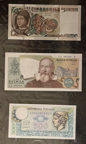 REPUBBLICA ITALIANA, DAL 1946. Lotto di 25 banconote.  - Asta Numismatica Light - Associazione Nazionale - Case d'Asta italiane