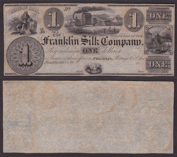 OBSOLETE PAPER MONEY. LOUISIANA - OHIO - PENNSYLVANIA. Lotto di 3 banconote.  - Asta Numismatica Light - Associazione Nazionale - Case d'Asta italiane