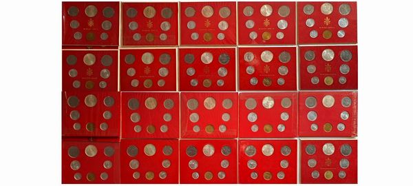 Vaticano 1963-1973 (Paolo VI 1963-1978). 11 divisionali.  - Asta Numismatica Light - Associazione Nazionale - Case d'Asta italiane