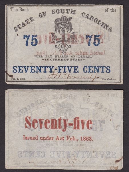 OBSOLETE PAPER MONEY. OBSOLETE PAPER MONEY. SOUTH CAROLINA - TENNESSEE - PHILADELPHIA. 1855-1858. Lotto di 4 esemplari.  - Asta Numismatica Light - Associazione Nazionale - Case d'Asta italiane