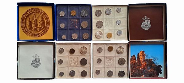 San Marino 1972-1975. 4 divisionali.  - Asta Numismatica Light - Associazione Nazionale - Case d'Asta italiane