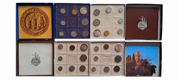 San Marino 1972-1975. 4 divisionali.  - Asta Numismatica Light - Associazione Nazionale - Case d'Asta italiane
