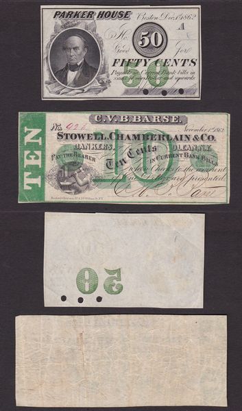 VARIE. BOSTON - NEW YORK - OLEAN - SAVANNHAH. Lotto di 4 buoni.  - Asta Numismatica Light - Associazione Nazionale - Case d'Asta italiane