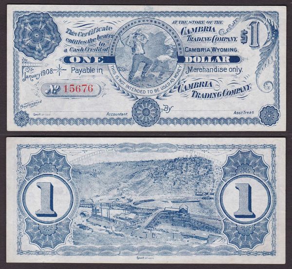 VARIE. FOSTORIA - CAMBRIA - HAMTRAMCK. Lotto di 3 buoni.  - Asta Numismatica Light - Associazione Nazionale - Case d'Asta italiane