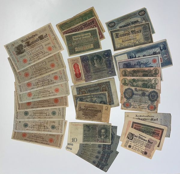 GERMANIA E AUSTRIA. Lotto di 30 banconote.  - Asta Numismatica Light - Associazione Nazionale - Case d'Asta italiane