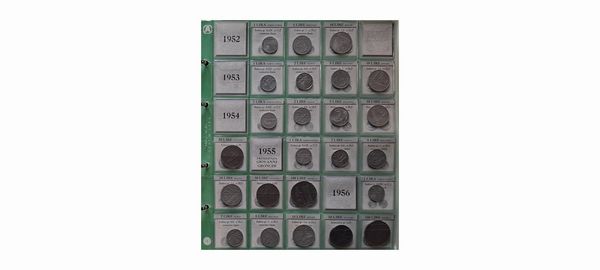 Italia Repubblica 1948-1999. Album della Lira.  - Asta Numismatica Light - Associazione Nazionale - Case d'Asta italiane