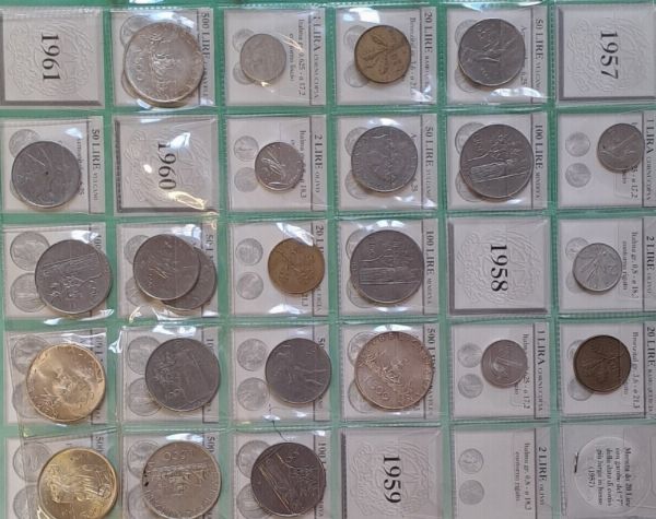 Italia Repubblica 1948-1999. Album della Lira.  - Asta Numismatica Light - Associazione Nazionale - Case d'Asta italiane