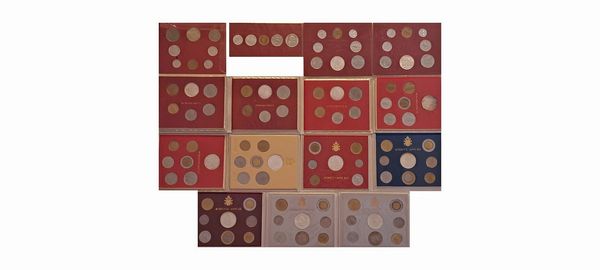 Vaticano 1964  2000. 15 divisionali.  - Asta Numismatica Light - Associazione Nazionale - Case d'Asta italiane