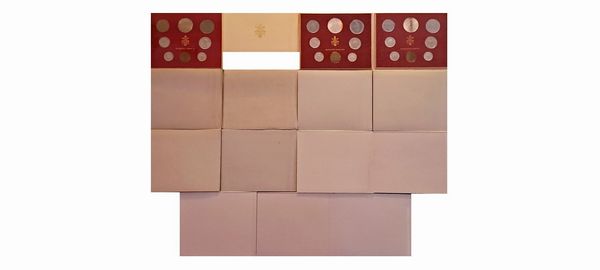 Vaticano 1964  2000. 15 divisionali.  - Asta Numismatica Light - Associazione Nazionale - Case d'Asta italiane