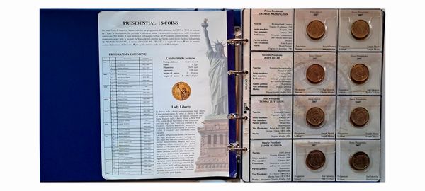 Stati Uniti. Album Presidential 1 $ Coins 2007-2016.  - Asta Numismatica Light - Associazione Nazionale - Case d'Asta italiane