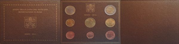 Vaticano 2011 - divisionale Euro FdC.  - Asta Numismatica Light - Associazione Nazionale - Case d'Asta italiane