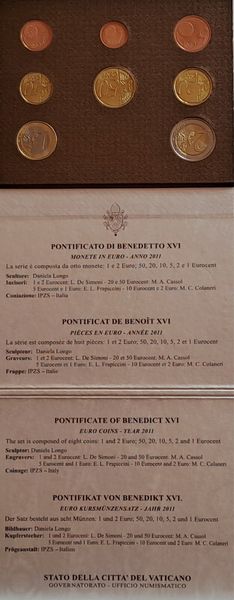 Vaticano 2011 - divisionale Euro FdC.  - Asta Numismatica Light - Associazione Nazionale - Case d'Asta italiane