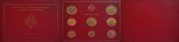Vaticano 2008 - divisionale Euro FdC.  - Asta Numismatica Light - Associazione Nazionale - Case d'Asta italiane