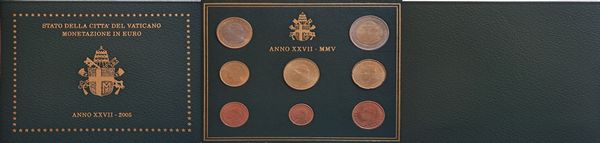 Vaticano 2005 - divisionale Euro FdC.  - Asta Numismatica Light - Associazione Nazionale - Case d'Asta italiane