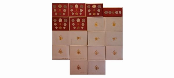 Vaticano 1964  2000. 18 divisionali.  - Asta Numismatica Light - Associazione Nazionale - Case d'Asta italiane