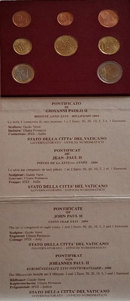 Vaticano 2004 - divisionale Euro FdC.  - Asta Numismatica Light - Associazione Nazionale - Case d'Asta italiane