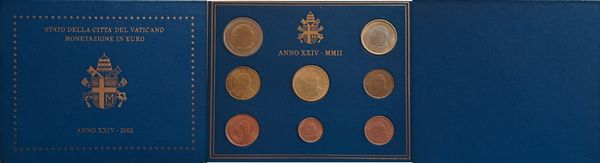 Vaticano 2002 - divisionale Euro FdC.  - Asta Numismatica Light - Associazione Nazionale - Case d'Asta italiane