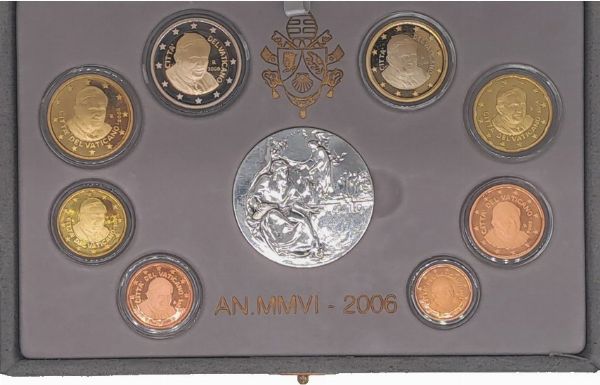Vaticano 2006 - divisionale Euro fondo specchio.  - Asta Numismatica Light - Associazione Nazionale - Case d'Asta italiane