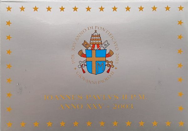 Vaticano 2003 - divisionale Euro fondo specchio.  - Asta Numismatica Light - Associazione Nazionale - Case d'Asta italiane