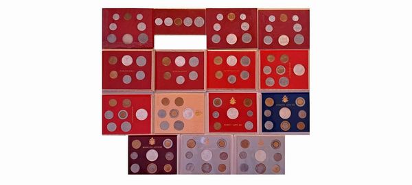 Vaticano 1964  2000. 15 divisionali.  - Asta Numismatica Light - Associazione Nazionale - Case d'Asta italiane