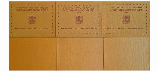 Vaticano 2009 - 3 monete da 2 Euro commemorativi FdC.  - Asta Numismatica Light - Associazione Nazionale - Case d'Asta italiane