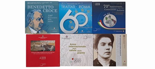 divisionali FdC Italia 2016-2021.  - Asta Numismatica Light - Associazione Nazionale - Case d'Asta italiane