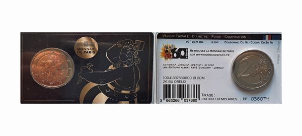 2 Euro in coincard Francia 2019  - Asta Numismatica Light - Associazione Nazionale - Case d'Asta italiane