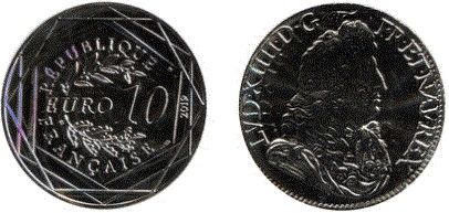 6 monete dargento Francia 2008-2019.  - Asta Numismatica Light - Associazione Nazionale - Case d'Asta italiane