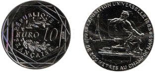 6 monete dargento Francia 2008-2019.  - Asta Numismatica Light - Associazione Nazionale - Case d'Asta italiane