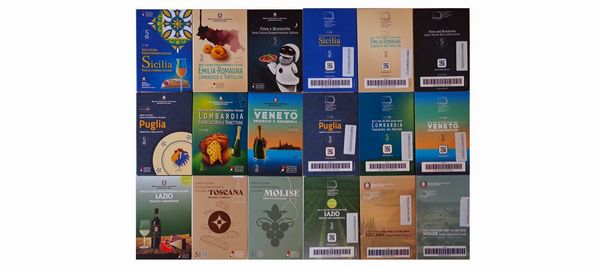 Italia 2020 - 2024 - 9 coincard da 5 Euro - cupronichel. Serie  CULTURA ENOGASTRONOMICA ITALIANA.  - Asta Numismatica Light - Associazione Nazionale - Case d'Asta italiane