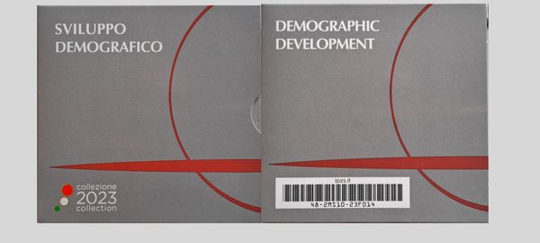 Italia 2023. 5 Euro in argento fondo specchio / proof - SVILUPPO DEMOGRAFICO.  - Asta Numismatica Light - Associazione Nazionale - Case d'Asta italiane