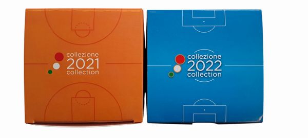 Italia 2021  2022. Lotto di 2 monete da 5 Euro in argento FdC - FEDERAZIONE PALLACANESTRO e PAOLO ROSSI.  - Asta Numismatica Light - Associazione Nazionale - Case d'Asta italiane