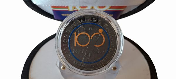 Italia 2021  2022. Lotto di 2 monete da 5 Euro in argento FdC - FEDERAZIONE PALLACANESTRO e PAOLO ROSSI.  - Asta Numismatica Light - Associazione Nazionale - Case d'Asta italiane