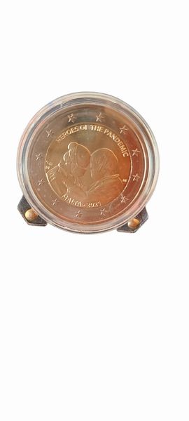 Malta 2021. 2 Euro commemorativi BU - EROI DELLA PANDEMIA - in cofanetto.  - Asta Numismatica Light - Associazione Nazionale - Case d'Asta italiane