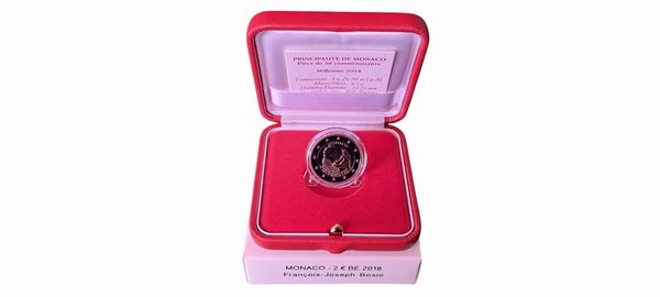 Monaco 2016  2024. Lotto di 9 monete da 2 Euro proof in astuccio.  - Asta Numismatica Light - Associazione Nazionale - Case d'Asta italiane