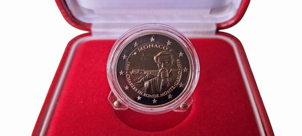 Monaco 2016  2024. Lotto di 9 monete da 2 Euro proof in astuccio.  - Asta Numismatica Light - Associazione Nazionale - Case d'Asta italiane