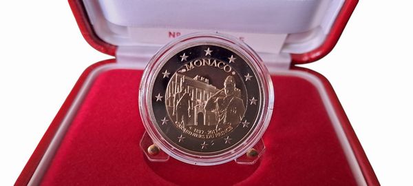 Monaco 2016  2024. Lotto di 9 monete da 2 Euro proof in astuccio.  - Asta Numismatica Light - Associazione Nazionale - Case d'Asta italiane