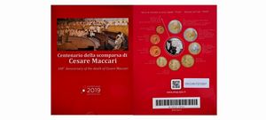 Italia 2019 - divisionale proof - CENTENARIO DELLA SCOMPARSA DI CESARI MACCARI.  - Asta Numismatica Light - Associazione Nazionale - Case d'Asta italiane
