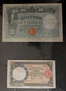REGNO D’ITALIA. UMBERTO I E VITTORIO EMANUELE III DI SAVOIA. Lotto di 30 banconote.  - Asta Numismatica Light - Associazione Nazionale - Case d'Asta italiane
