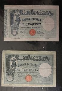 REGNO D’ITALIA. UMBERTO I E VITTORIO EMANUELE III DI SAVOIA. Lotto di 30 banconote.  - Asta Numismatica Light - Associazione Nazionale - Case d'Asta italiane