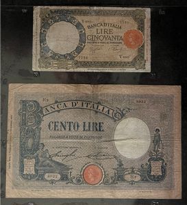 REGNO D’ITALIA. UMBERTO I E VITTORIO EMANUELE III DI SAVOIA. Lotto di 30 banconote.  - Asta Numismatica Light - Associazione Nazionale - Case d'Asta italiane