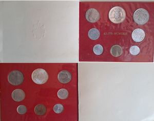 Vaticano. 24 divisionali FdC dal 1963 al 1978, una moneta da 1000 Lire, 2 monete da 500 Lire Sede Vacante e un dittico da 5 + 10 Lire Sede Vacante 1939 in bustina. <BR>  - Asta Numismatica Light - Associazione Nazionale - Case d'Asta italiane