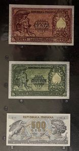 REPUBBLICA ITALIANA, DAL 1946. Lotto di 25 banconote.  - Asta Numismatica Light - Associazione Nazionale - Case d'Asta italiane